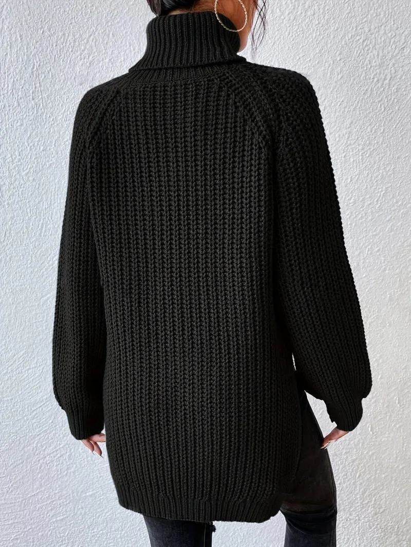 Felina – Langärmeliger Rollkragenpullover Aus Strick