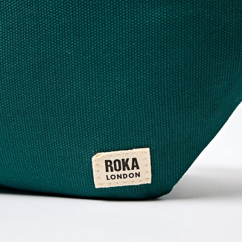 ROKA Mill Hill Umhängetasche aus Baumwoll-Canvas | Türkis