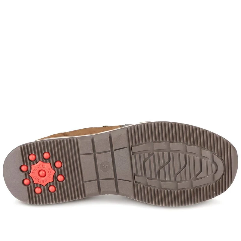 Relife Zip & Lace Up Trainers - RELIF44023 / 329 644 - Cognac