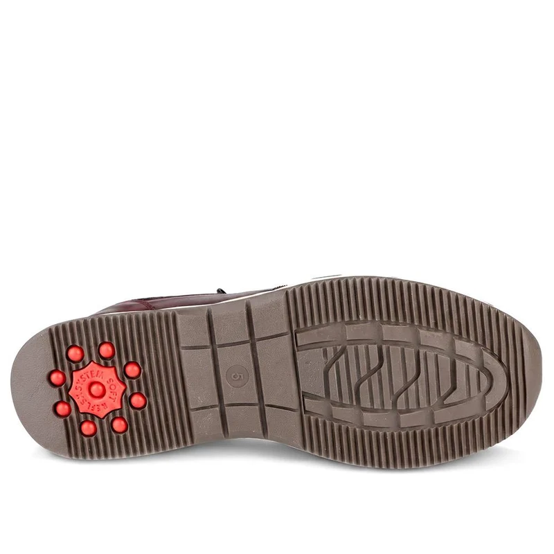 Relife Zip & Lace Up Trainers - RELIF44023 / 329 644 - Burgundy