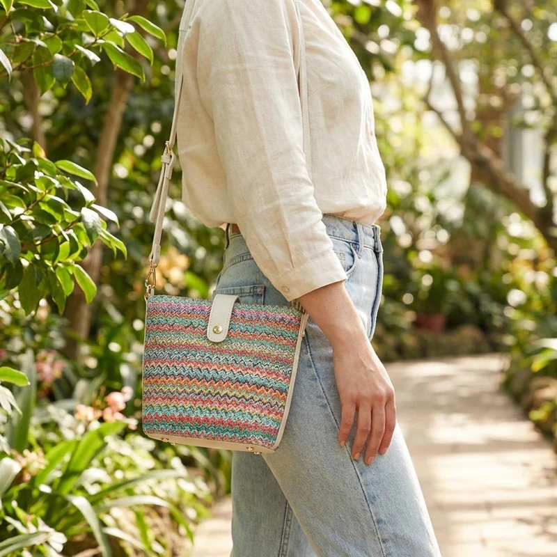 Woven Cross-Body Bag - RIM39003 / 325 286 - Pink Multi