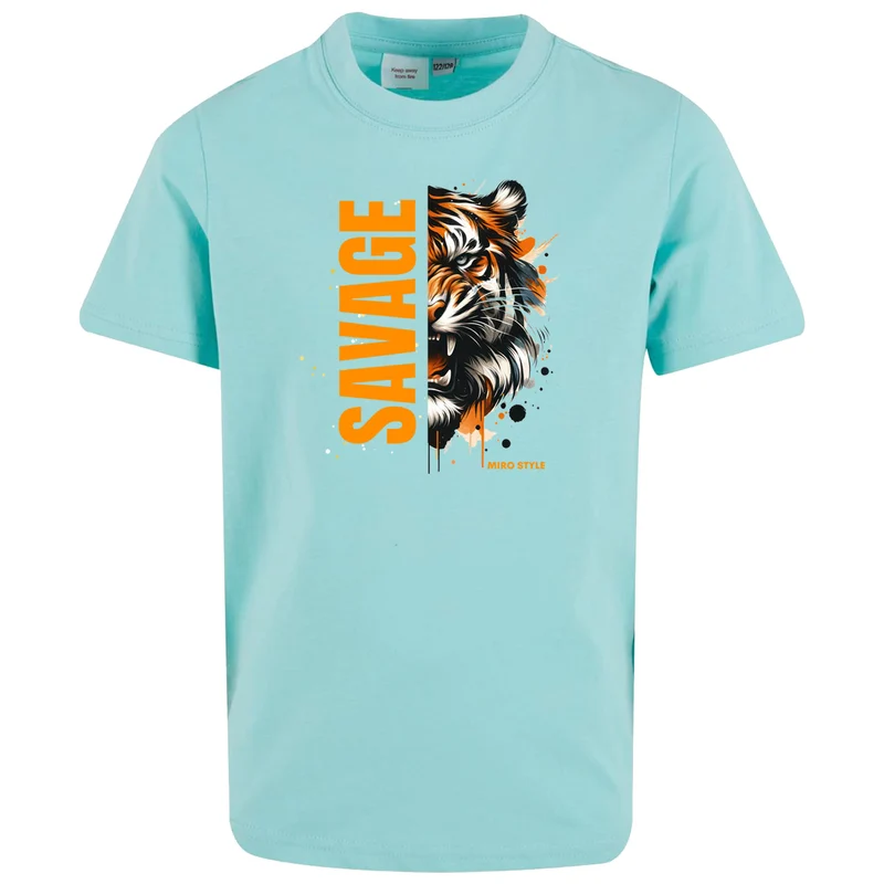 Kids T-Shirt - Savage Tiger MIRO Style