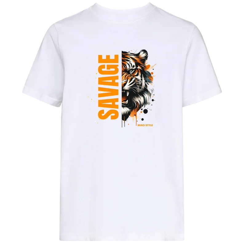 Kids T-Shirt - Savage Tiger MIRO Style
