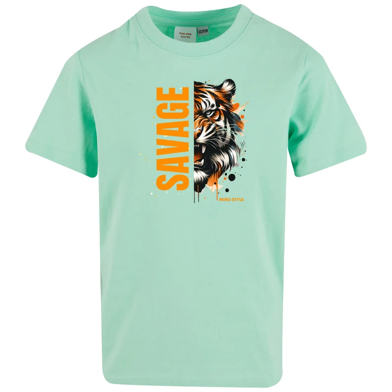 Kids T-Shirt - Savage Tiger MIRO Style