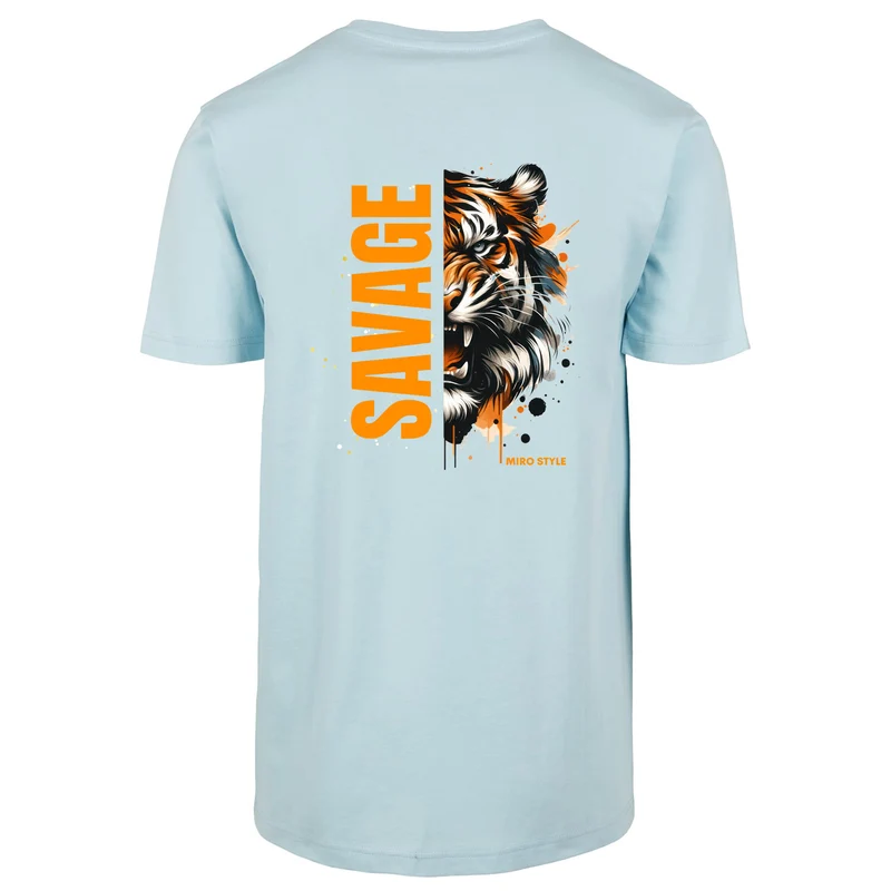 Savage Tiger MIRO Style T-Shirt – Shirt mit markantem Tiger-Backprint