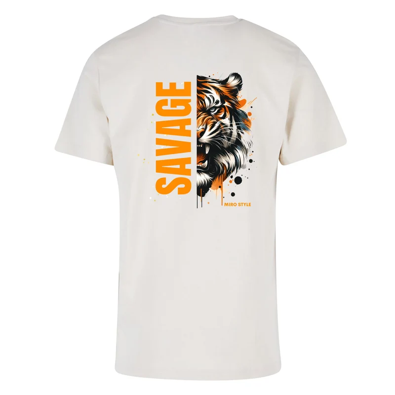 Savage Tiger MIRO Style T-Shirt – Shirt mit markantem Tiger-Backprint