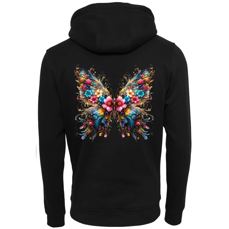 ZIP Hoodie - Flower Butterfly