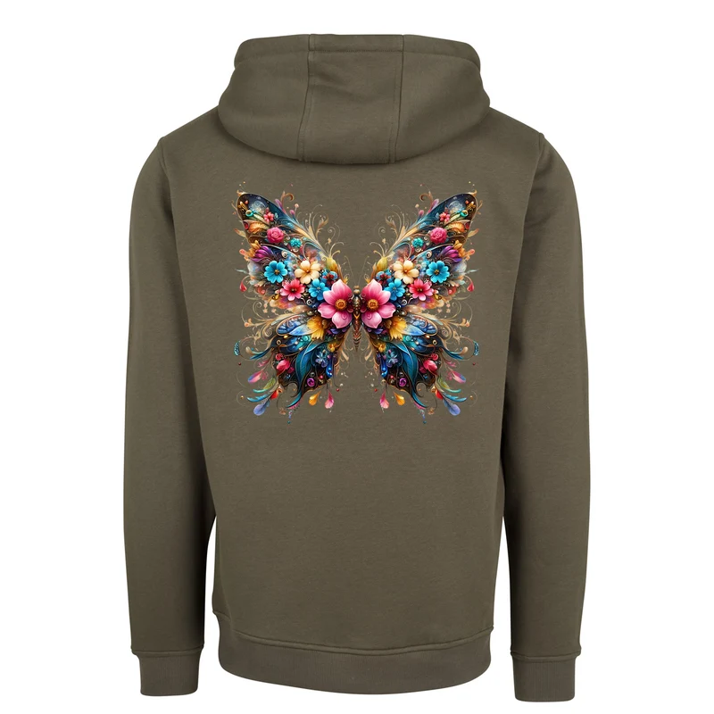 ZIP Hoodie - Flower Butterfly