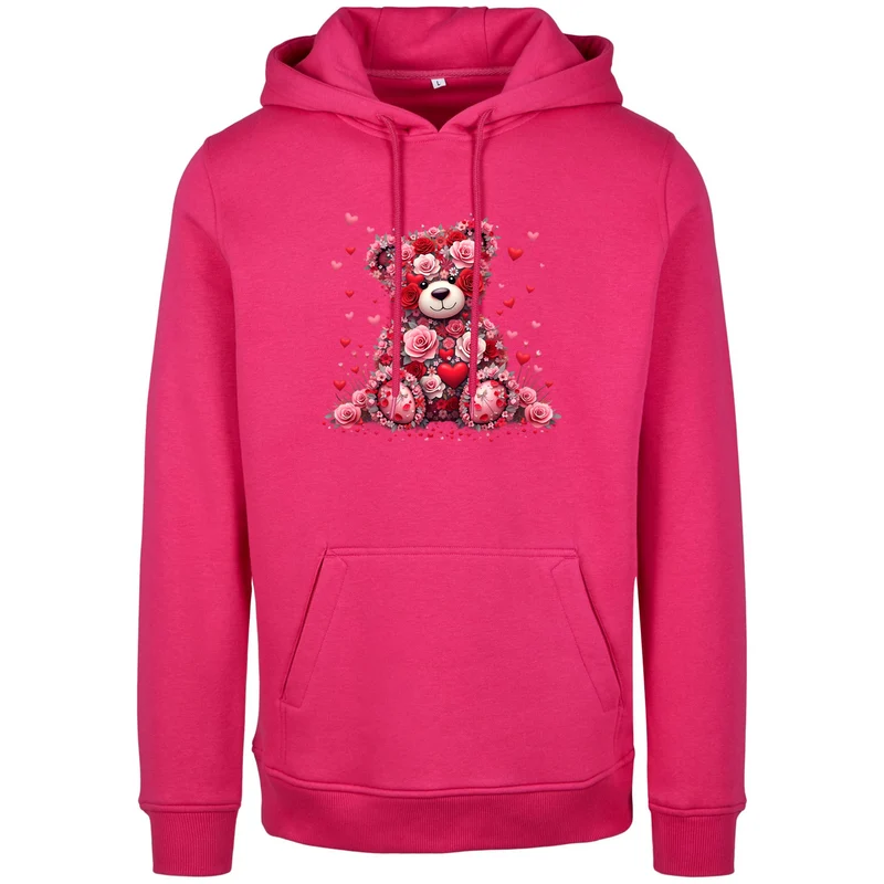 Hoodie - Teddybär Flower