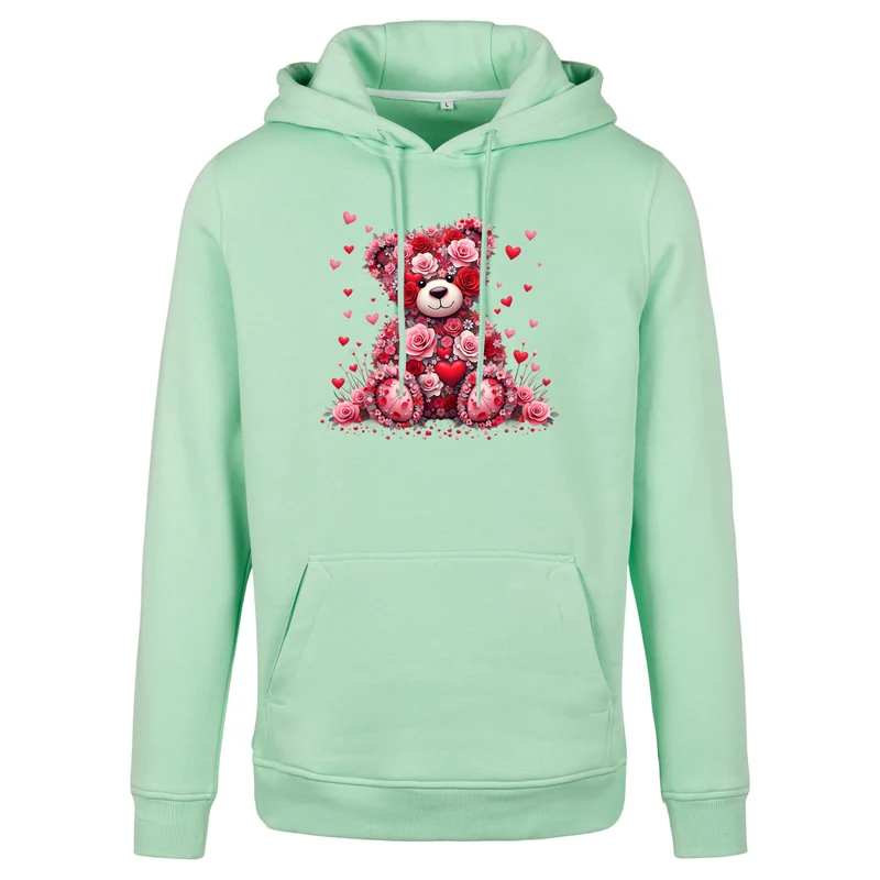 Hoodie - Teddybär Flower