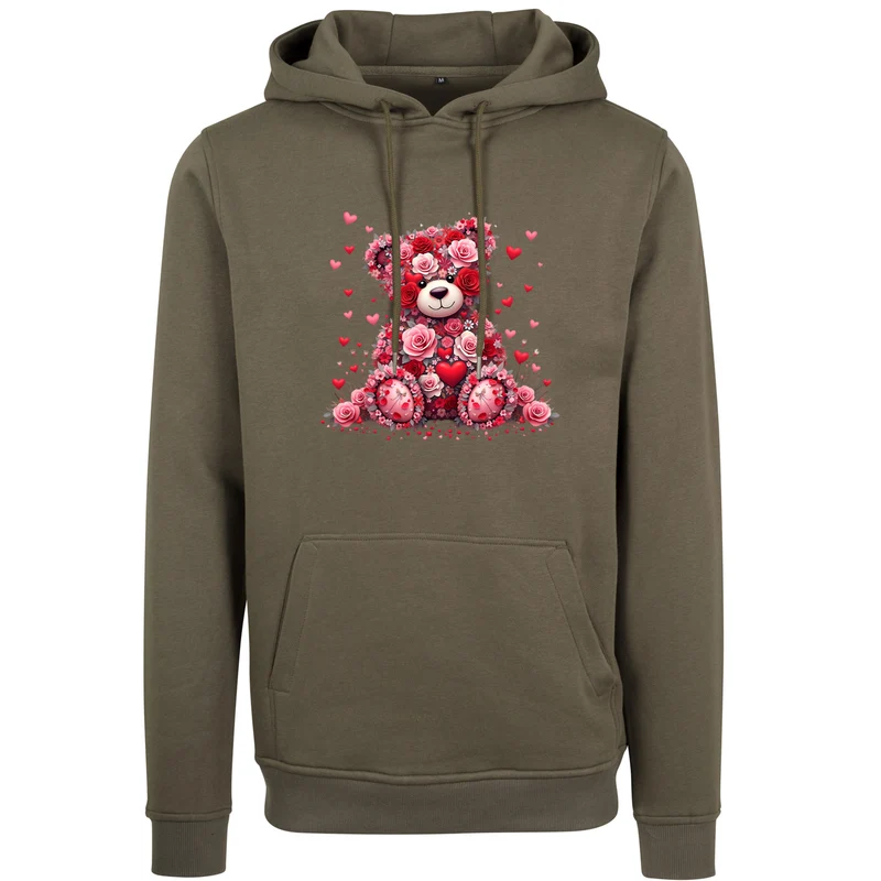 Hoodie - Teddybär Flower
