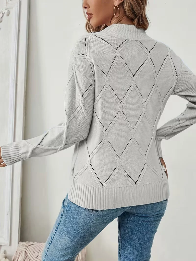 Filisha – Strick Pullover Mit Rundhalsausschnitt