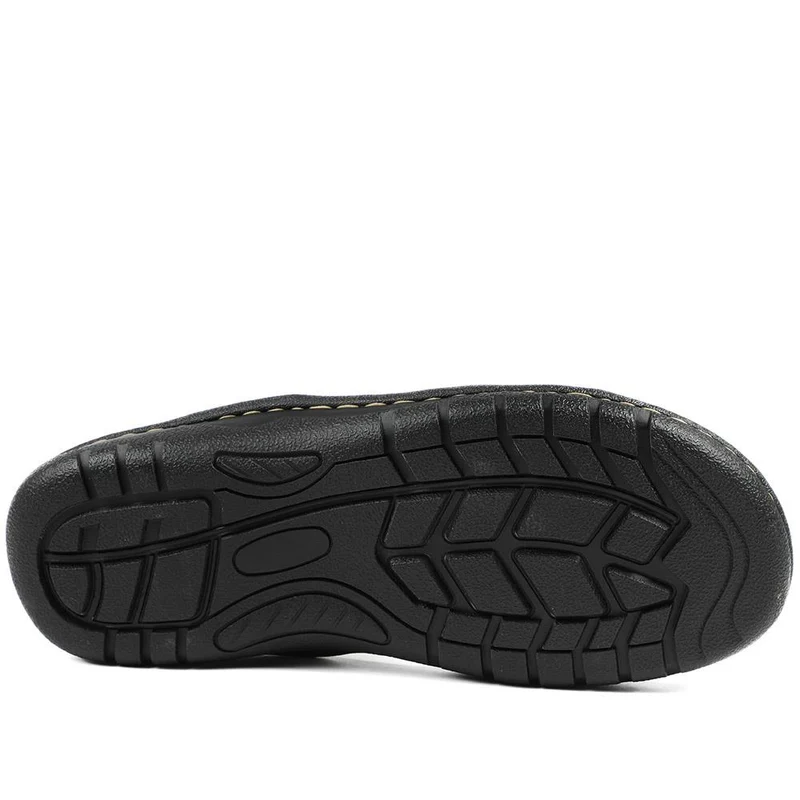 Leather Dual Fit Sandals - AATRA43006 / 328 929 - Dark Brown
