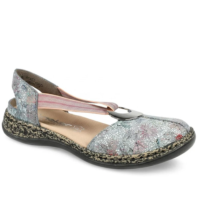 Rieker Daiselda Leather Closed Toe Sandals - RKR43004 / 328 761 - Multi