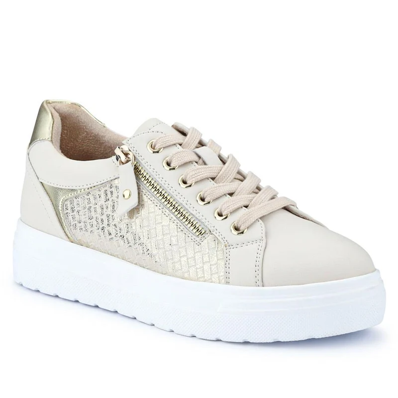 Wide Fit Chunky Lace-Up Trainers - WBINS41001 / 326 810
