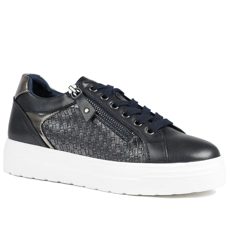 Wide Fit Chunky Lace-Up Trainers - WBINS41001 / 326 810