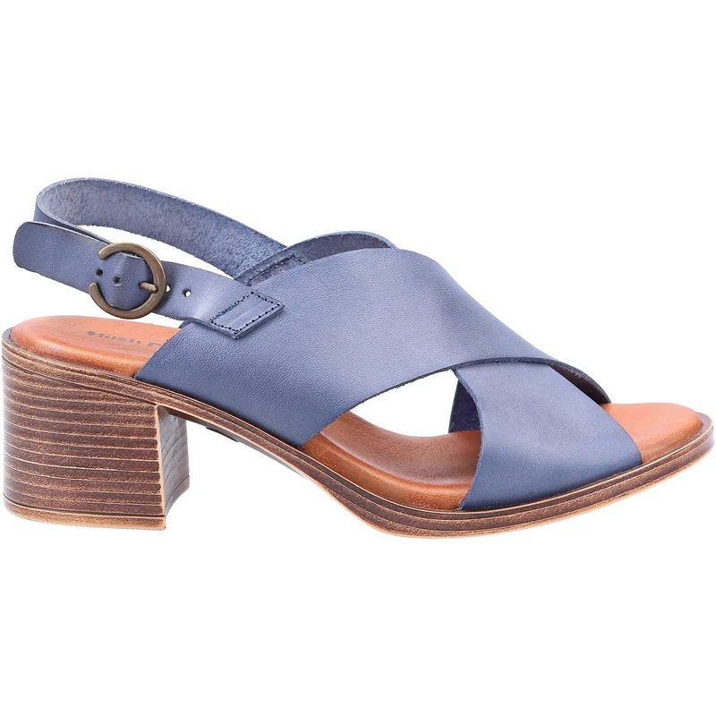 Hush Puppies Damen Gabrielle Ledersandale – Marineblau