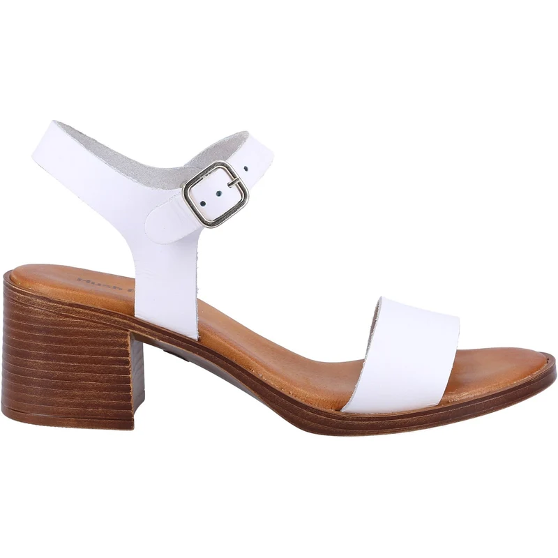 Hush Puppies Gabby Ledersandale für Damen – Weiß