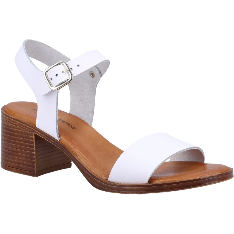 Hush Puppies Gabby Ledersandale für Damen – Weiß