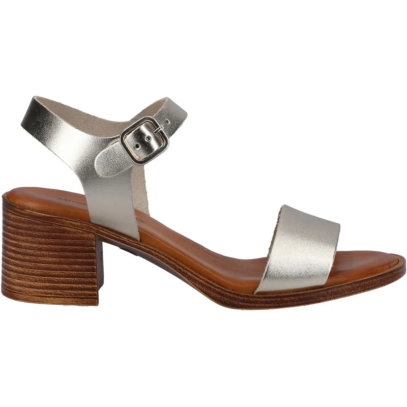 Hush Puppies Gabby Ledersandale für Damen – Gold
