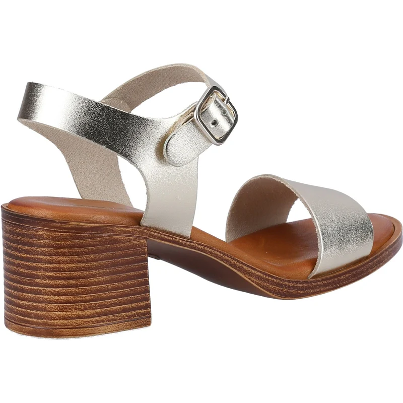 Hush Puppies Gabby Ledersandale für Damen – Gold