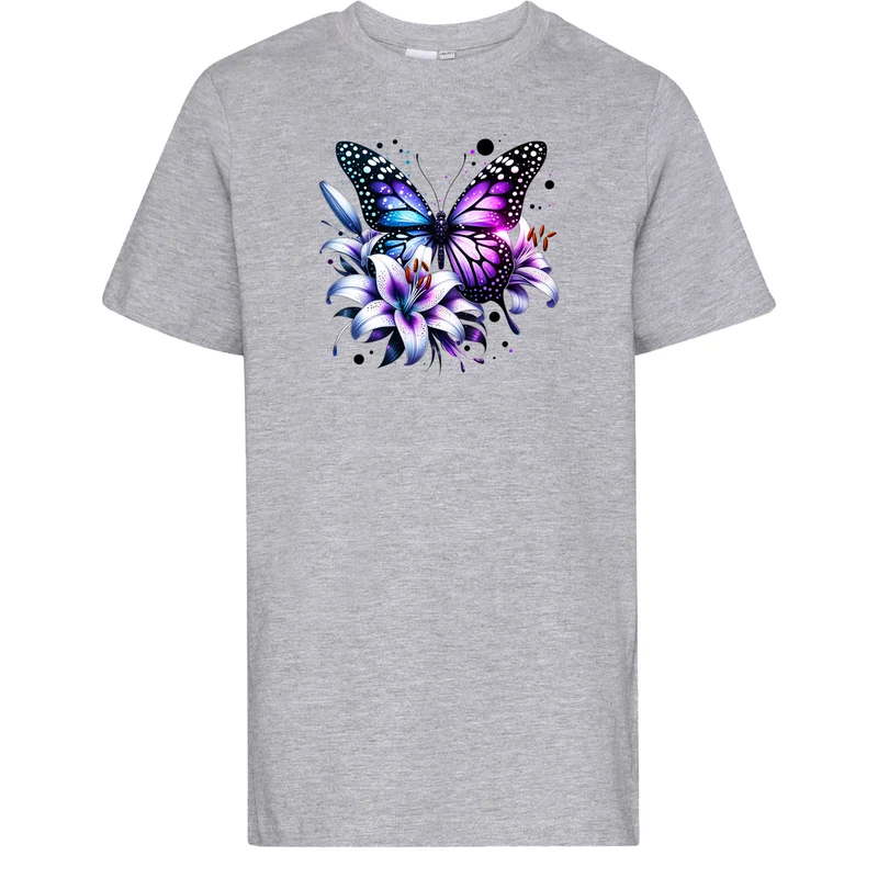 Kids T-Shirt - Purple Butterfly