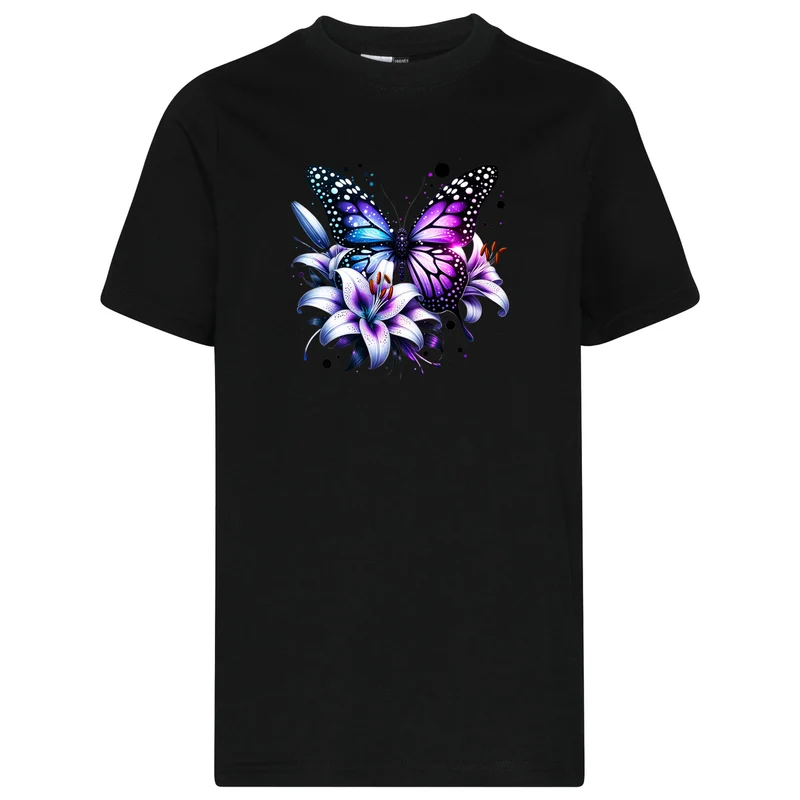 Kids T-Shirt - Purple Butterfly