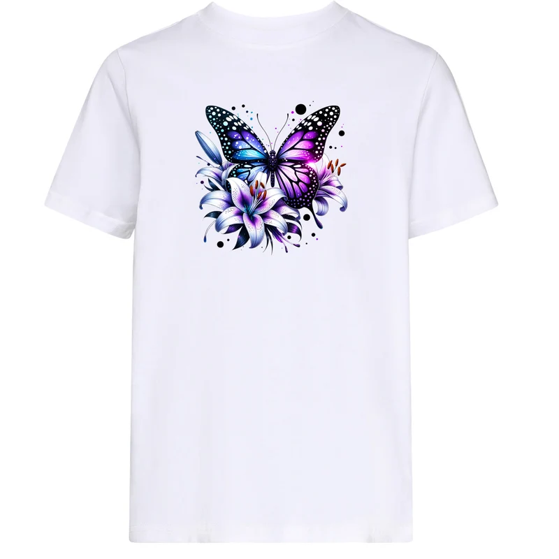 Kids T-Shirt - Purple Butterfly