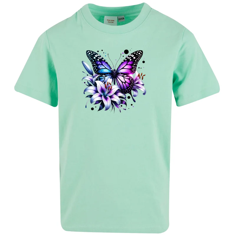 Kids T-Shirt - Purple Butterfly