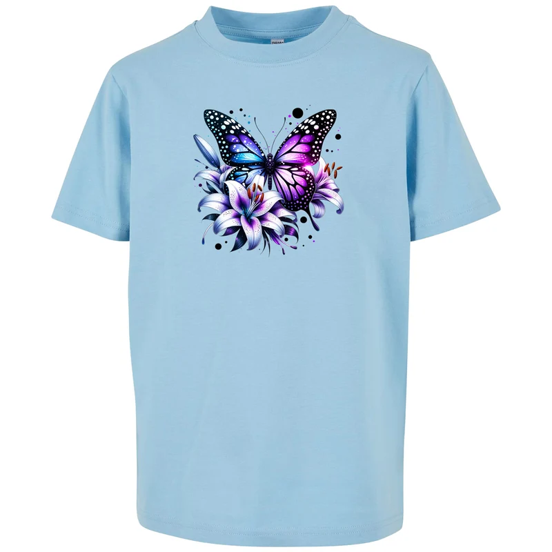 Kids T-Shirt - Purple Butterfly