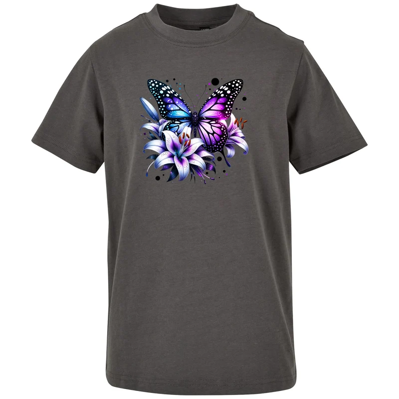 Kids T-Shirt - Purple Butterfly