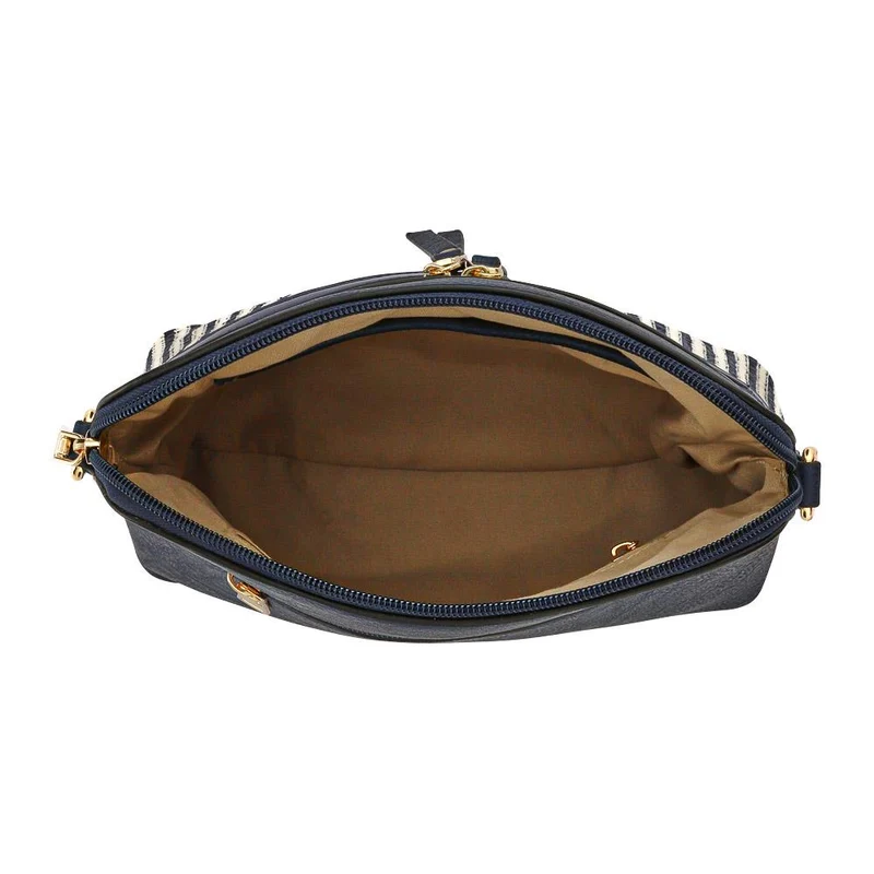 Tonal Cross-Body Bag - BELHETIA33011 / 320 073 - Navy - White