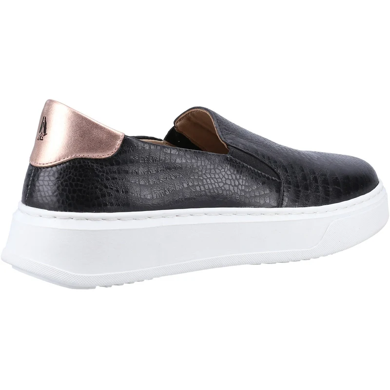 Hush Puppies Damen-Slipper „Corinne“ aus Leder – Schwarz