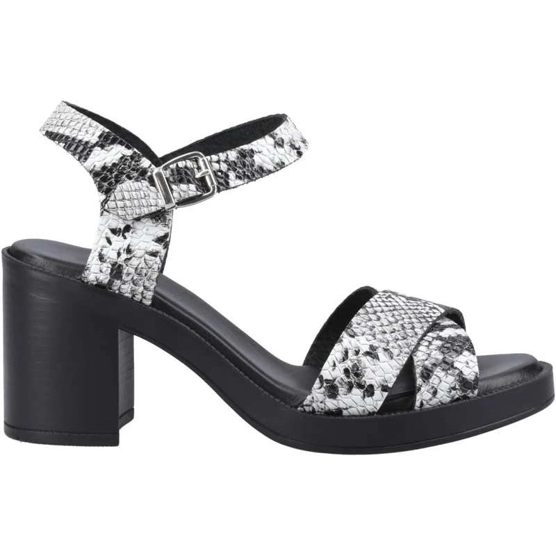 Hush Puppies Georgia Damen-Sandalen mit Absatz | Schlangenmuster