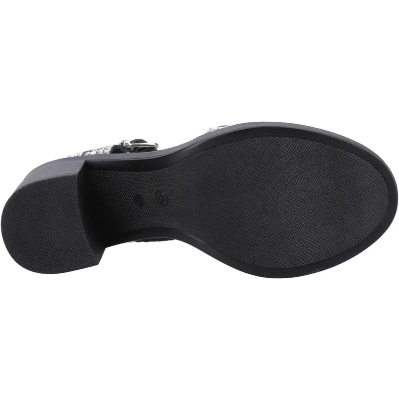 Hush Puppies Georgia Damen-Sandalen mit Absatz | Schlangenmuster