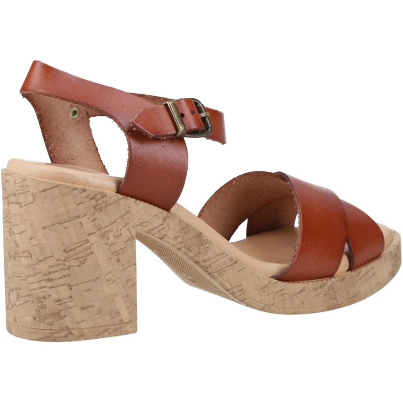 Hush Puppies Georgia Damen-Sandalen mit Absatz | Hellbraun