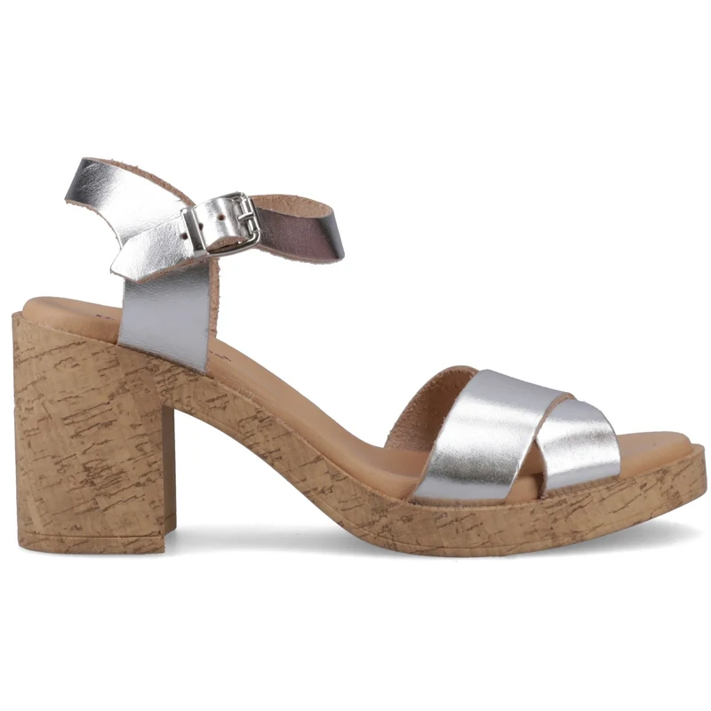 Hush Puppies Georgia Damen-Sandalen mit Absatz | Silber