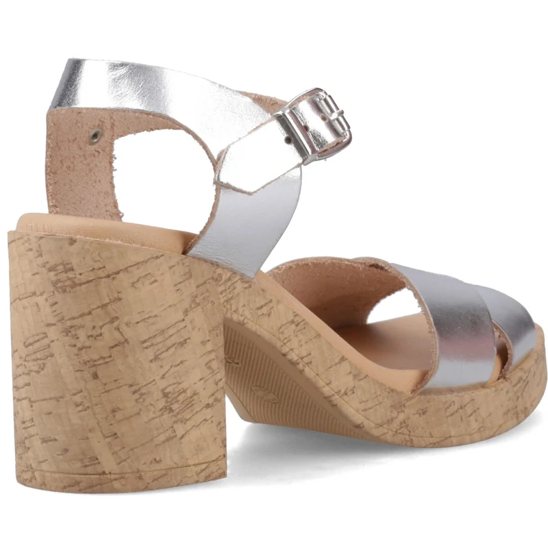 Hush Puppies Georgia Damen-Sandalen mit Absatz | Silber