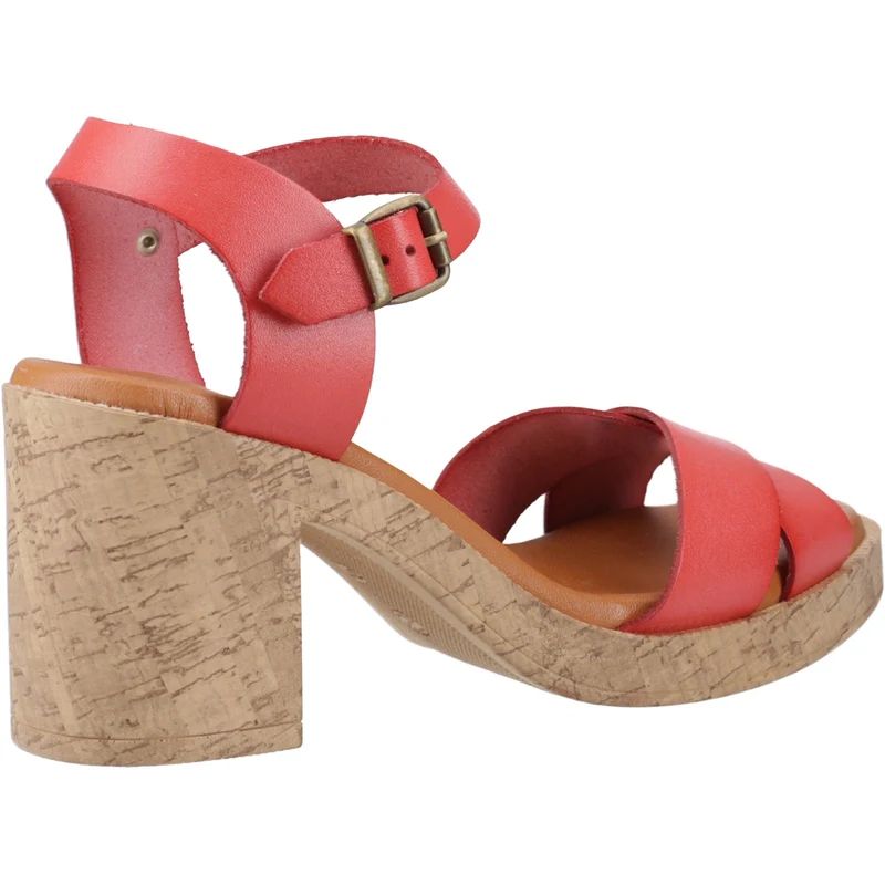 Hush Puppies Georgia Damen-Sandalen mit Absatz | Koralle