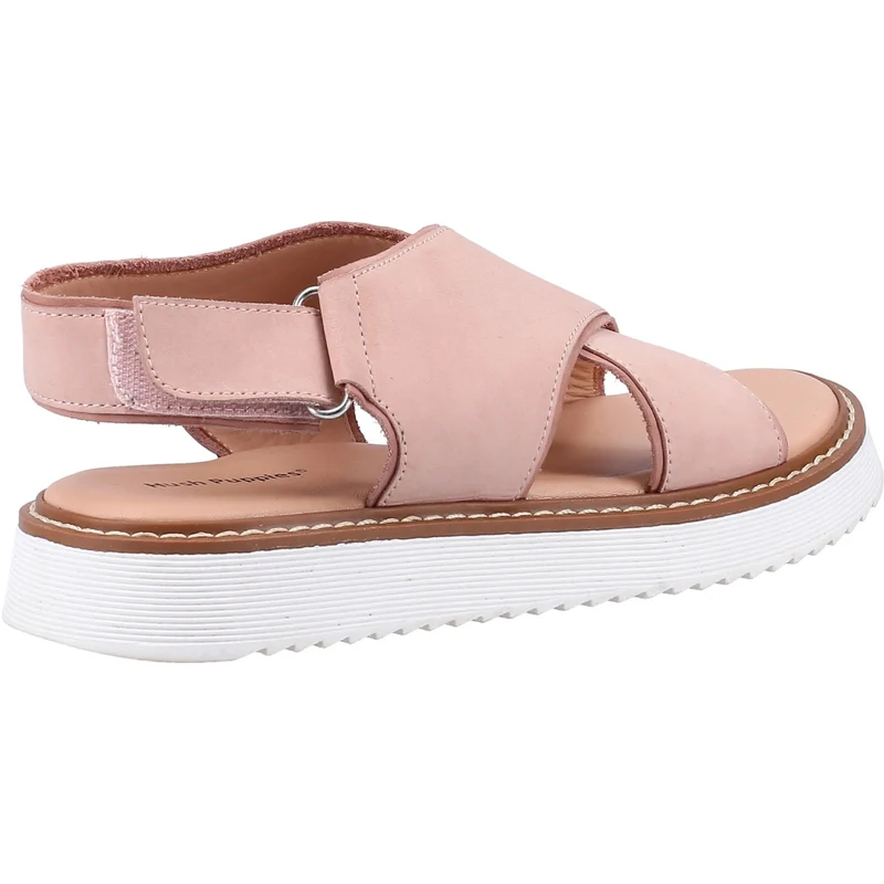 Hush Puppies Damen Clarissa Cross Over Ledersandalen - Hellrosa