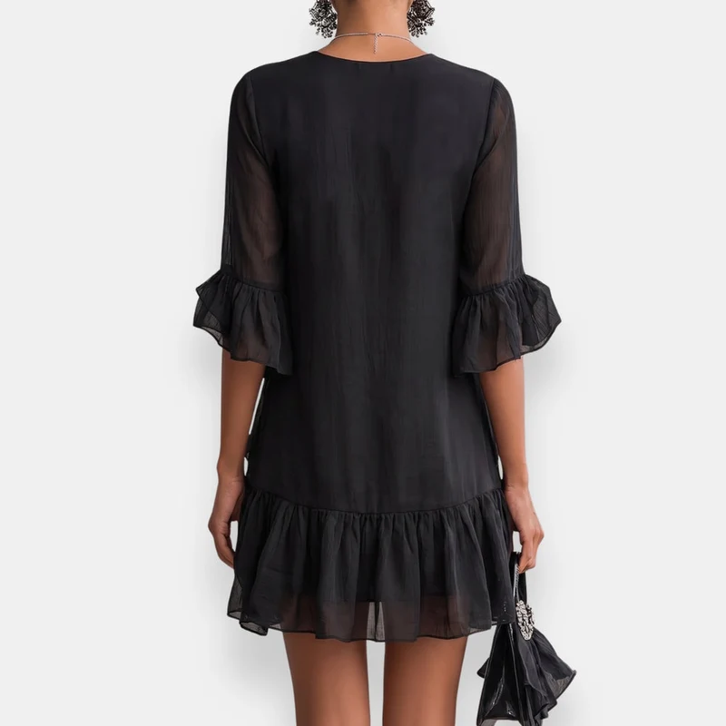 Lussina – Kurzes Rüschenkleid