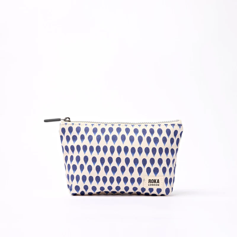 ROKA Maida Vale Kleine Baumwolltasche | Denim Rain Indigo