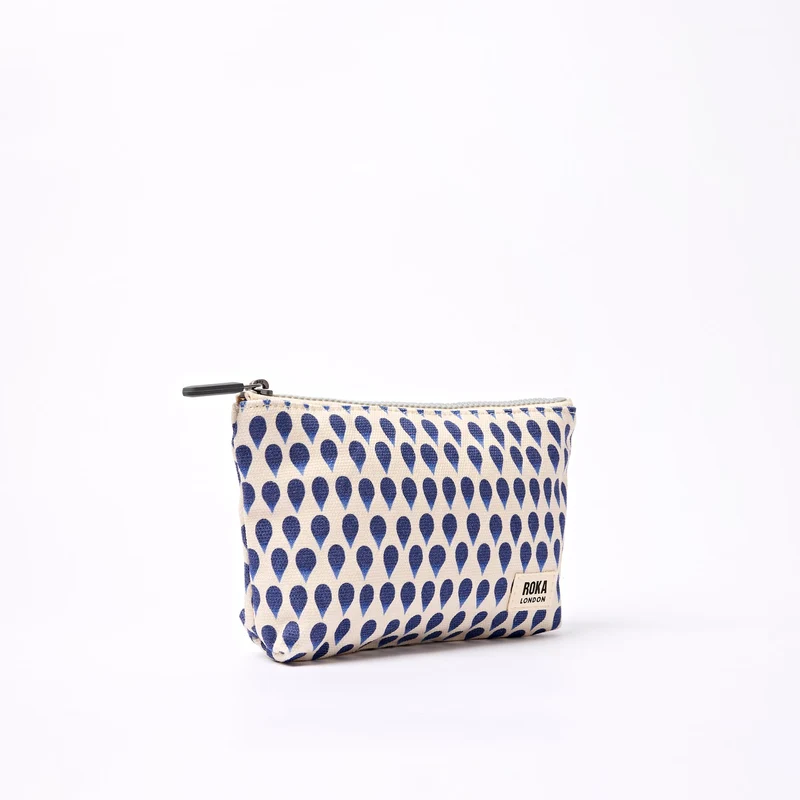 ROKA Maida Vale Kleine Baumwolltasche | Denim Rain Indigo