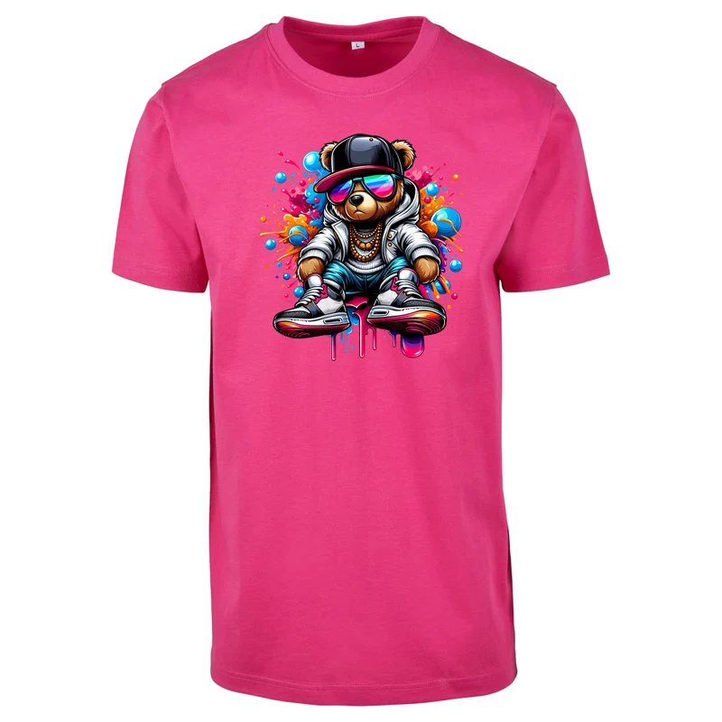 Teddy Bear Streetwear T-Shirt – Urban Shirt mit coolem Bear-Print