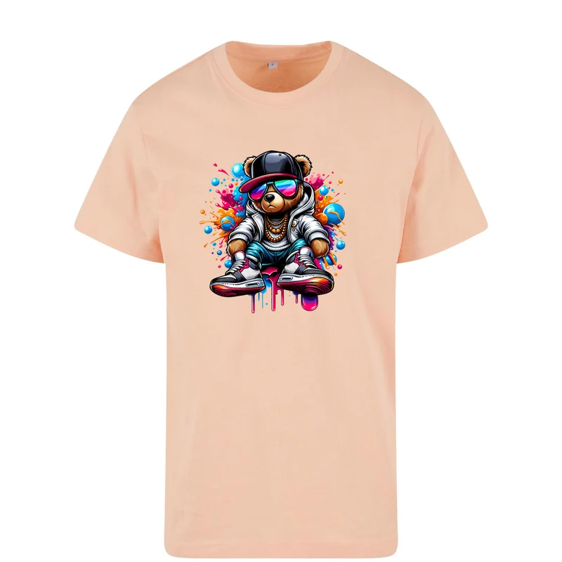 Teddy Bear Streetwear T-Shirt – Urban Shirt mit coolem Bear-Print