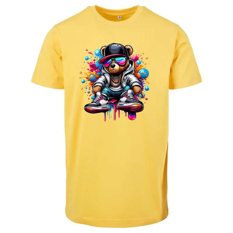 Teddy Bear Streetwear T-Shirt – Urban Shirt mit coolem Bear-Print