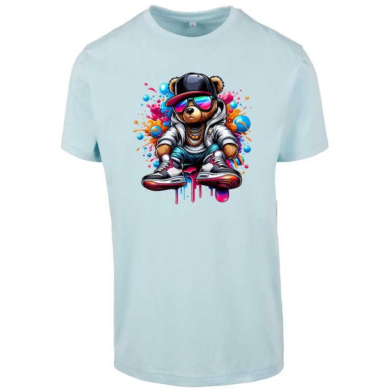 Teddy Bear Streetwear T-Shirt – Urban Shirt mit coolem Bear-Print