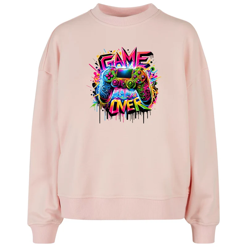 Ladies Oversized Sweatshirt -Game Over