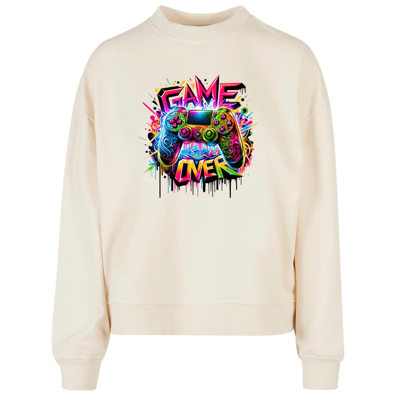 Ladies Oversized Sweatshirt -Game Over