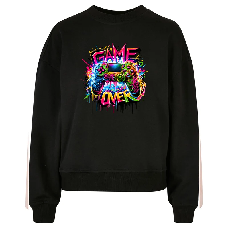 Ladies Oversized Sweatshirt -Game Over